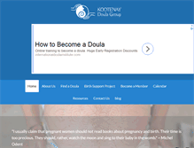 Tablet Screenshot of kootenaydoulagroup.org